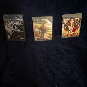 Sony PS3 Call of Duty Game Set - Black & Tan Covers